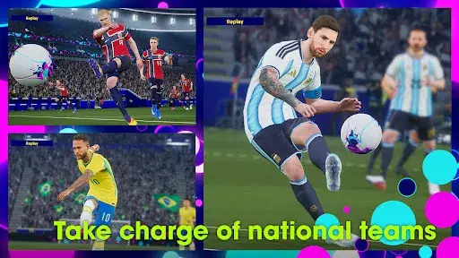 National team match action with players in red, white, and yellow kits